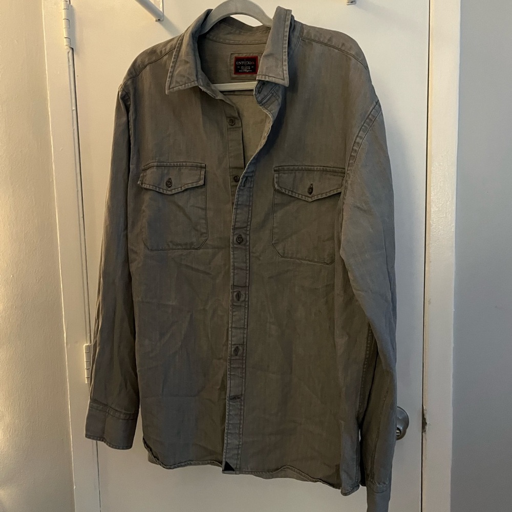 Gray Wash Button Up - image 3